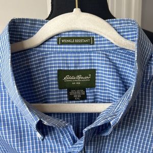 MENS EDDIE BAUER BUTTON‎ DOWN SHIRT SIZE XXL